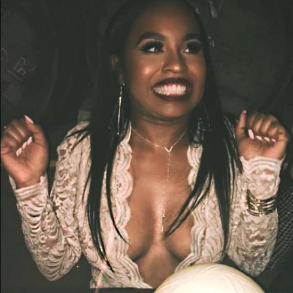 Hot Miami Styles Lace Jumpsuit - Nude